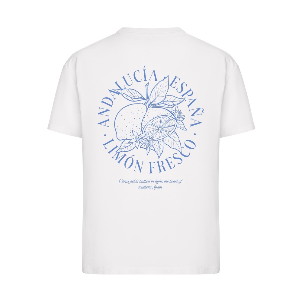 Miss Tee - Andalucia Espana Limon Fresco Citrus Dames Tshirt - Wit